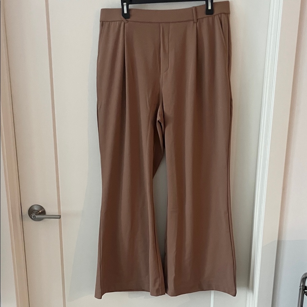HALARA Brown Wide-Leg Pants